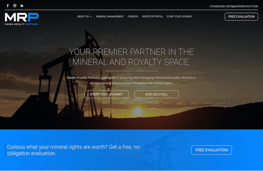 Maven Royalty Partners website