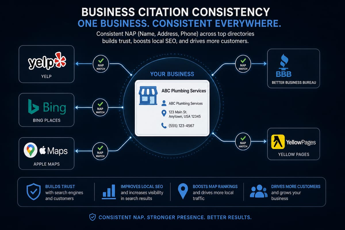 Business citations and directory listings for local SEO