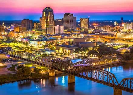 Downtown Shreveport Louisiana office building